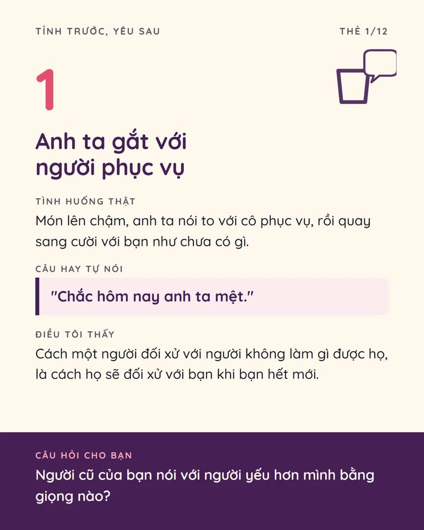 12 điều thấy ngay từ buổi hẹn đầu, thẻ xem trước